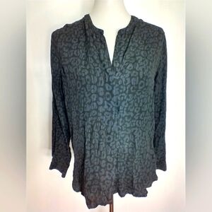 RAILS PEARL CHARCOAL BATIK CHETTA BLOUSE